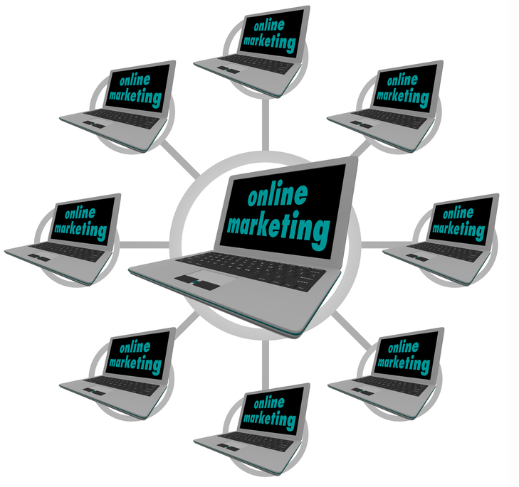 Online Marketing - Connected Computers
