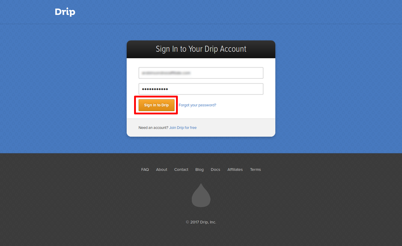 Drip affiliate software