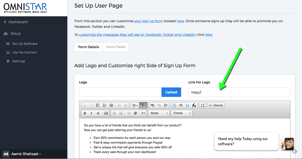Authorizenet Referral Software