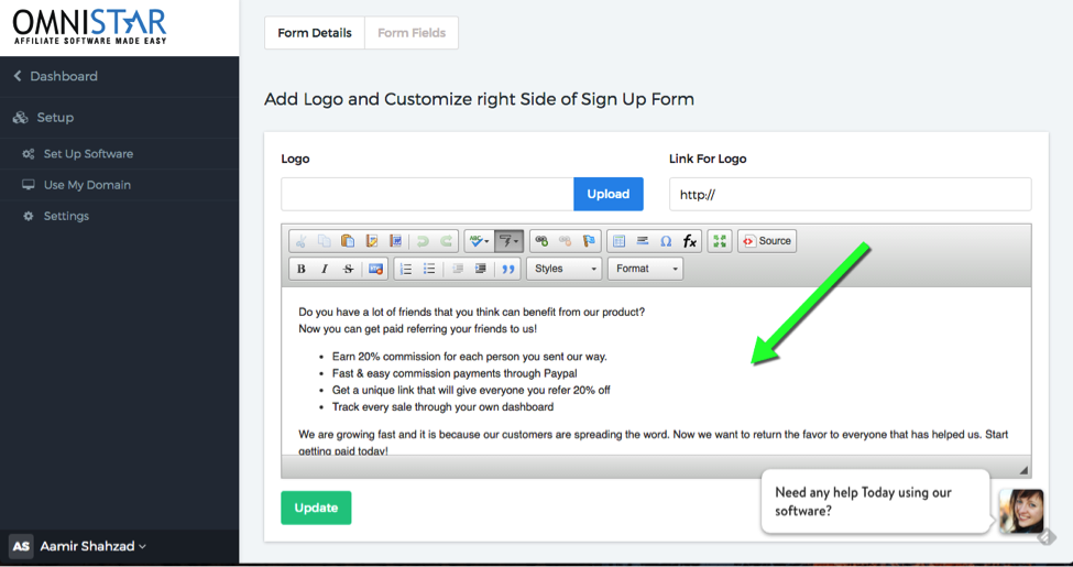 Authorizenet Referral Software